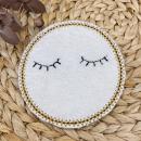 ITH Stickdatei Abschminkpad mit Wimpern für den 10x10cm Stickrahmen